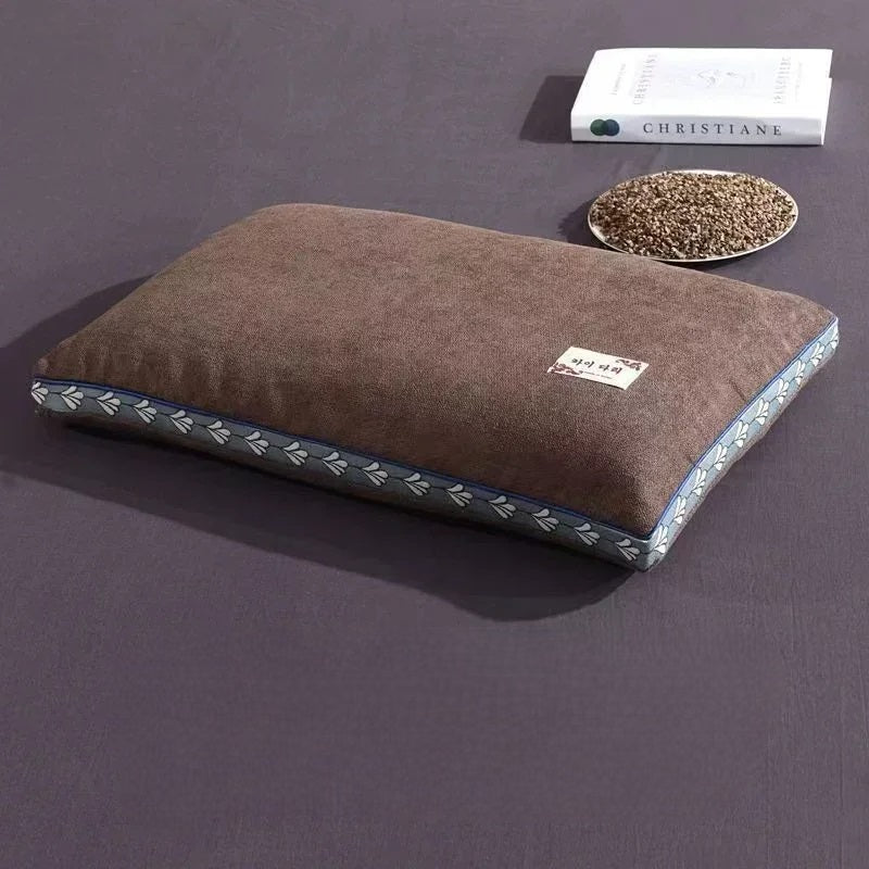 Pure Buchweizen Rumpfhals Kissen - Naturschlafunterstützung für Seiten- und Rückenschläfer 4