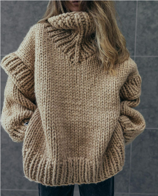 Alina | Kuschelig Oversize Strickpullover für Damen