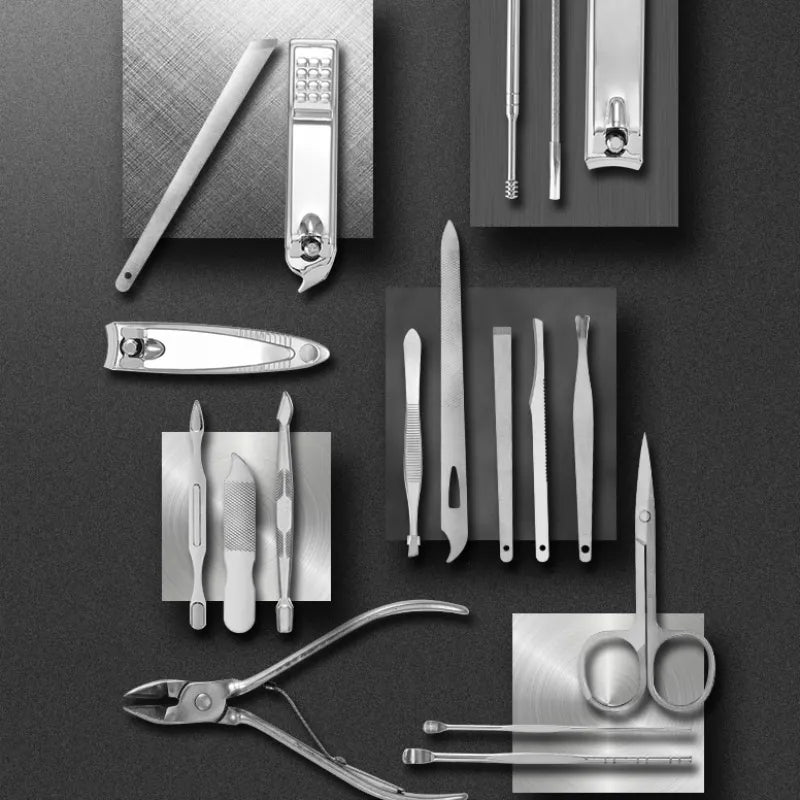 Luxetools - professionell 19 -Part -Stahlnagel -Nagel -Klipping Set-3