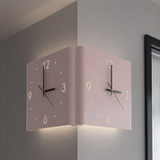 Quadratisch metallstile hinterleuchtete Led -Ecke Wanduhr moderne Wanddekoration 7