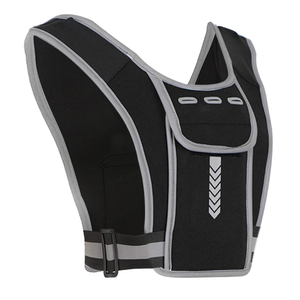 Reflektierende Laufweste Brusttasche 0