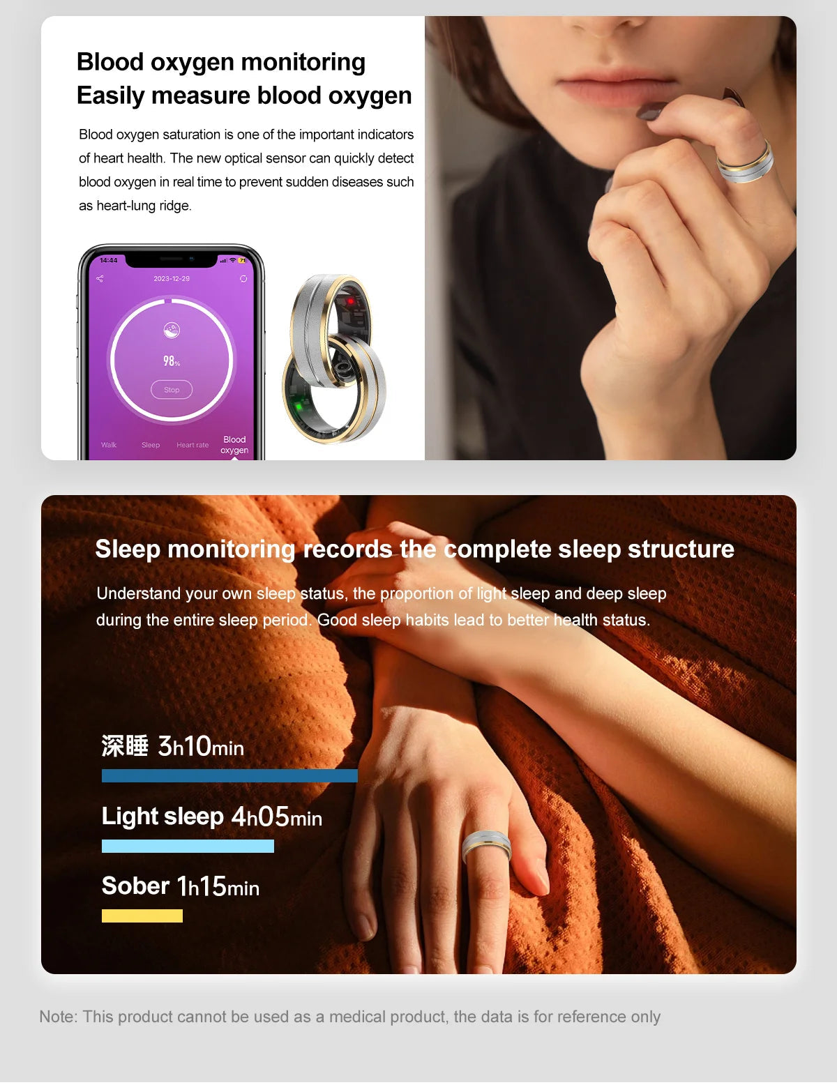 RingFit™ - Intelligenter Fitness-Tracker-Ring 6