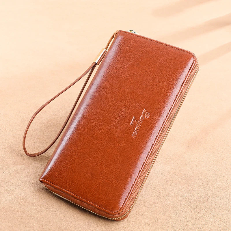 Naya | RFID Leder Telefon Tasche Clutch Reisebrieftasche