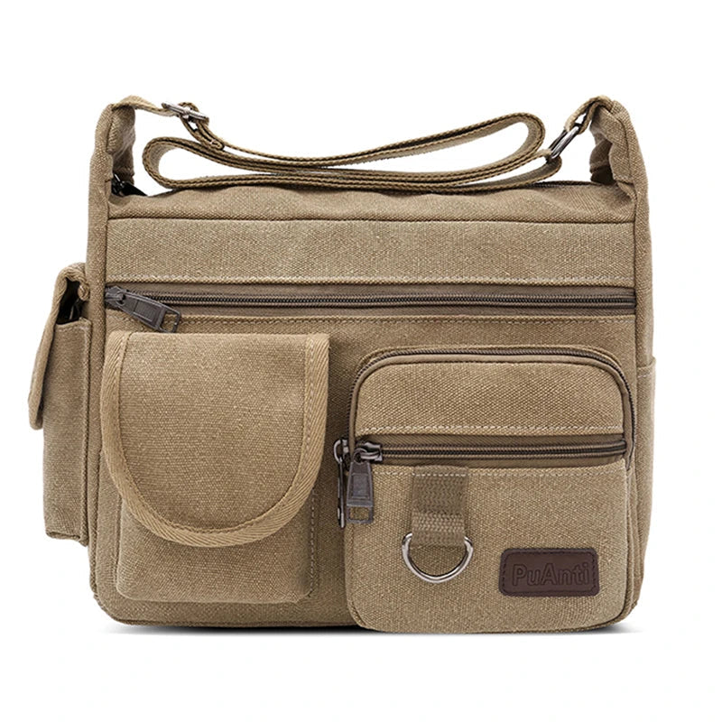 Max | Canvas Messenger Schultertasche