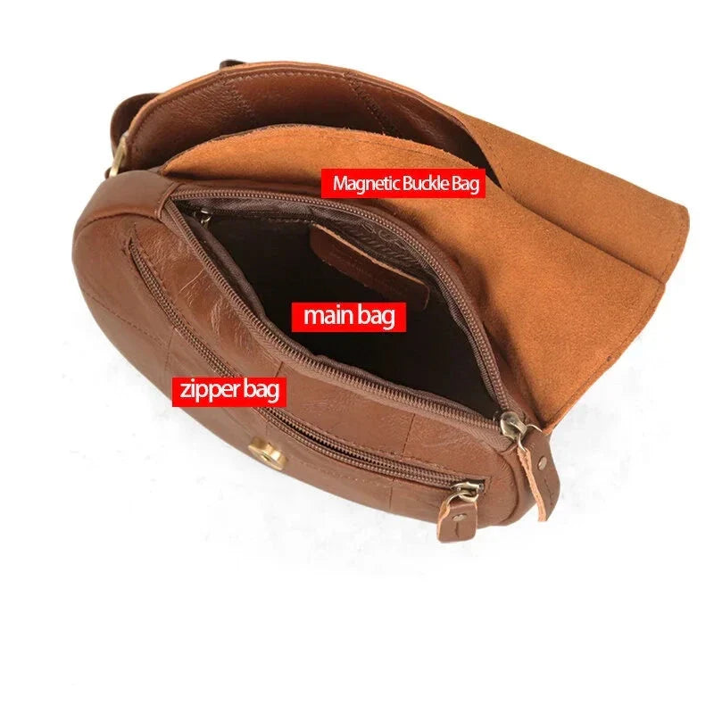 Sophie | Damentasche aus Leder in Blattform als Crossbody-Schultertasche