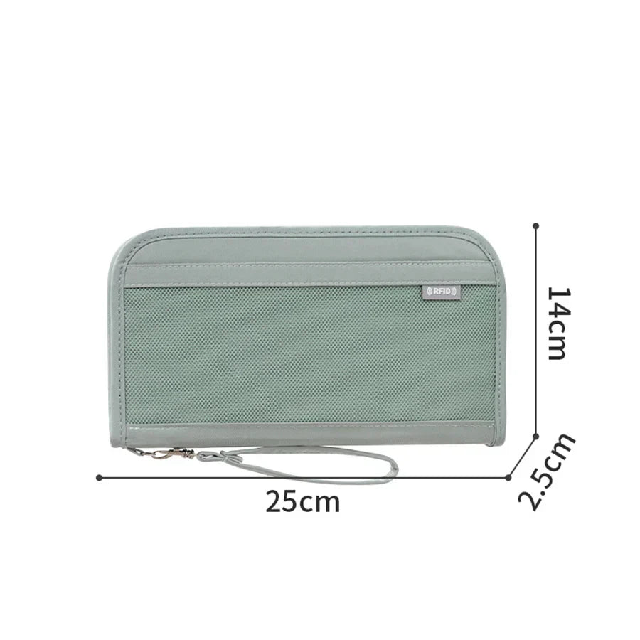 Kya | Reisewallet mit großem Fassungsvermögen und RFID-Schutz für Pässe