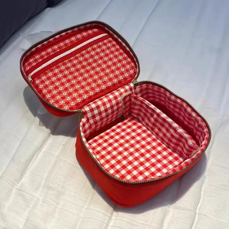 Yasmin | Apfelformige Kosmetik-Make-up Reisetasche