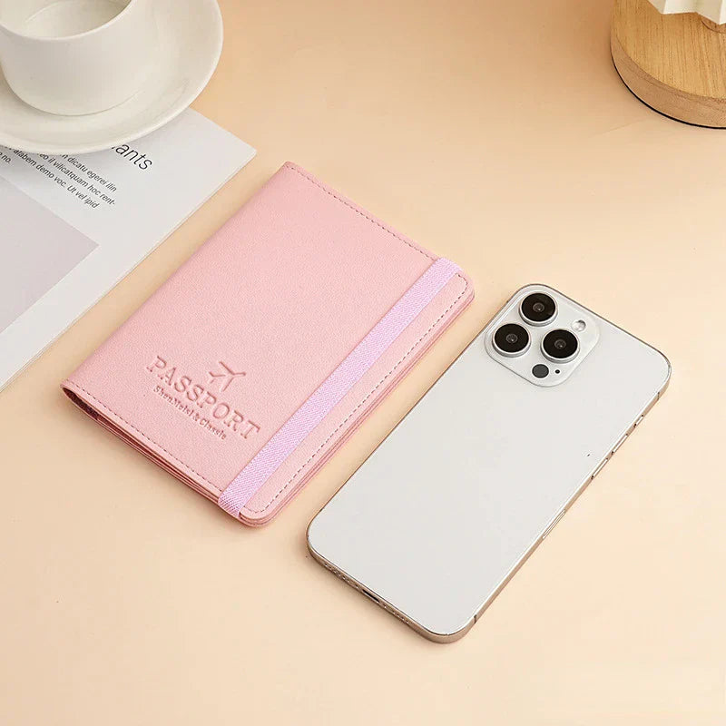 Linda | RFID-blockierende Reisepass-Kartenetui Reise-Wallet