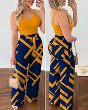 Sadie | Rüschen Zweiteiliger Jumpsuit-Set