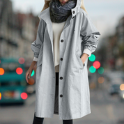 HANNA | Warmer Lässige Übergangsjacke Trenchcoat