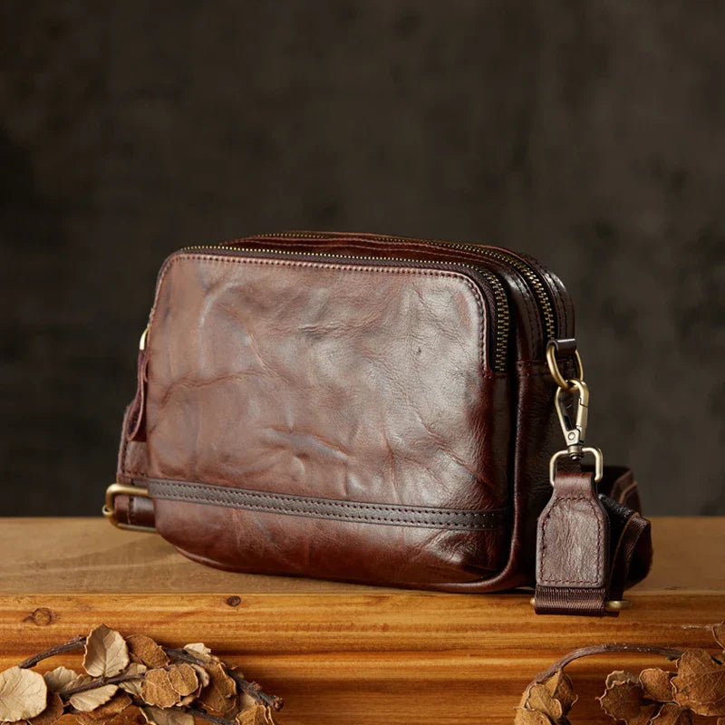 Milo | Retro Echte Leder Umhängetasche