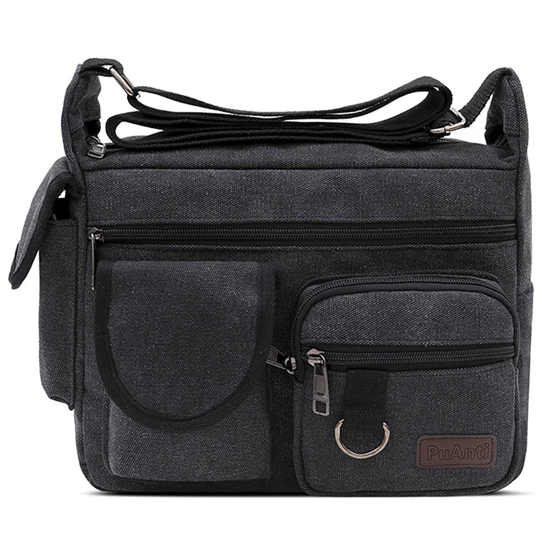 Max | Canvas Messenger Schultertasche