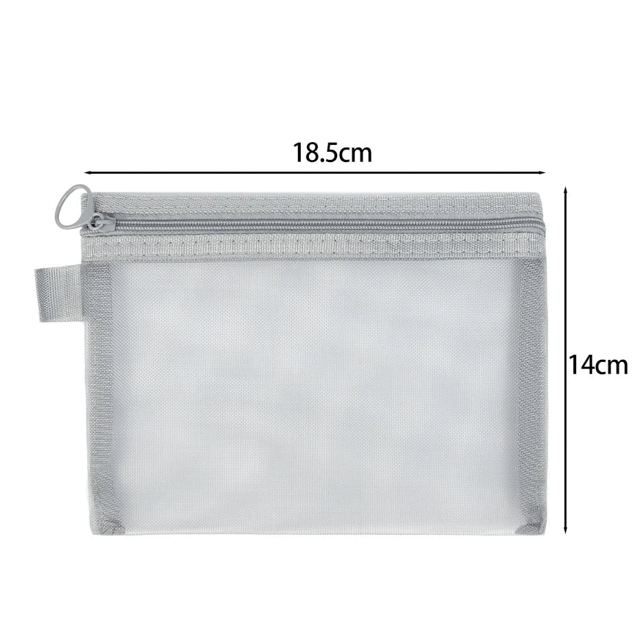 Keily | 3-teiliges Nylon-Mesh Kosmetik- und Toilettenbeutel-Set