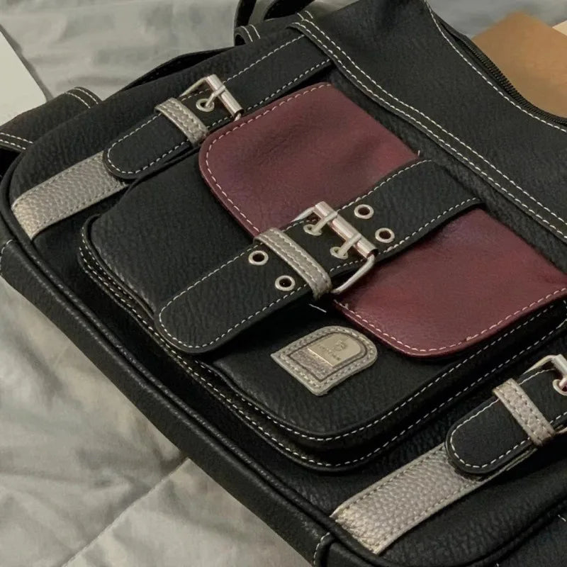 Leila | Vintage PU Leder Damen Crossbody Handtasche