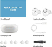 Bluetooth -Hörgeräte mit App Control - wiederaufladbares, kompaktes Design für verbesserte Klarheit und mehrere Hörmodi-4