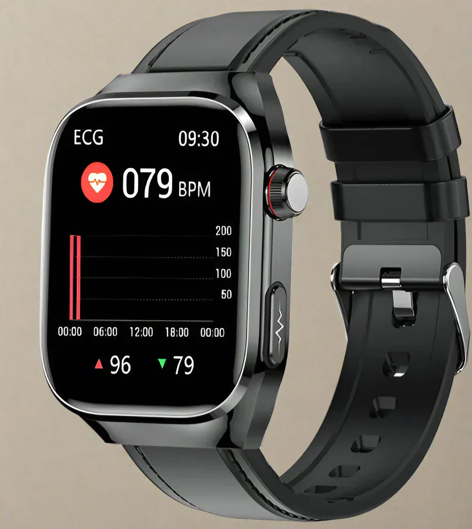 Advanced Health Smartwatch mit EKG, Blutzuckerüberwachung, 2,04-Zoll-AMOLED-Display-wasserdichte Fitness-Tracker-1
