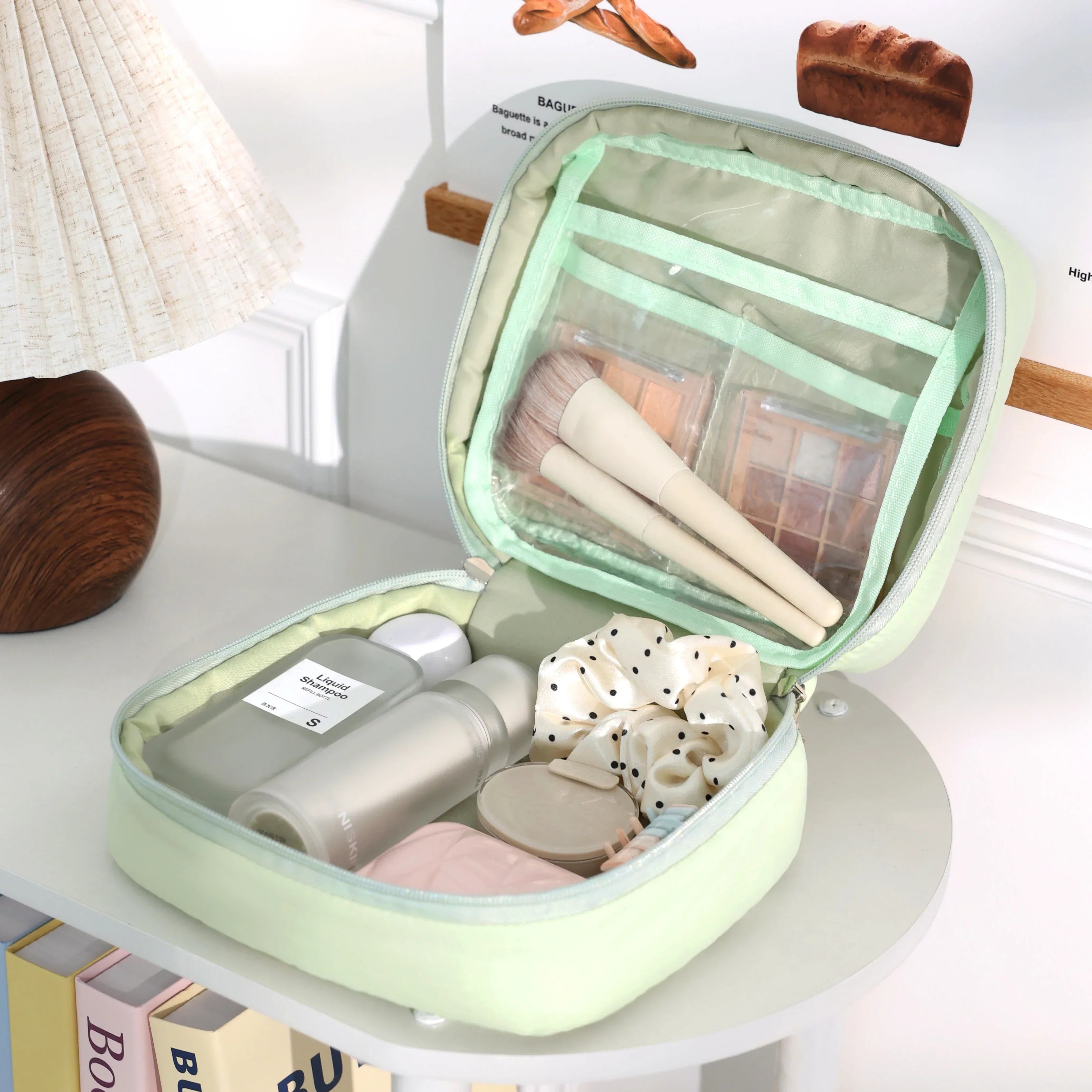 Andie | Gepolsterte, gesteppten Reise-Make-up Kosmetiktasche