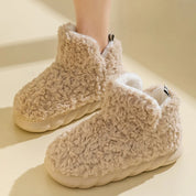FLEECESTEP | Warme Plüsch-Winterhausschuhe