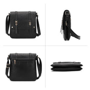 Lila | Doppeltes Fächertasche Crossbody Sling Tasche