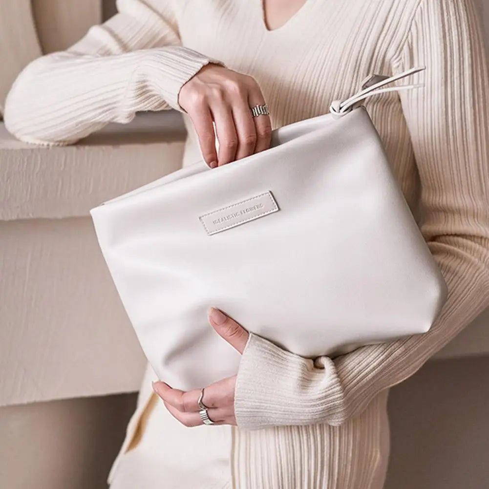 Nori | Damen Kosmetiktasche aus PU-Leder mit großem Fassungsvermögen