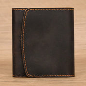 Lucas | Vintage Bifold Reisetasche aus Rindsleder mit Druckknopf