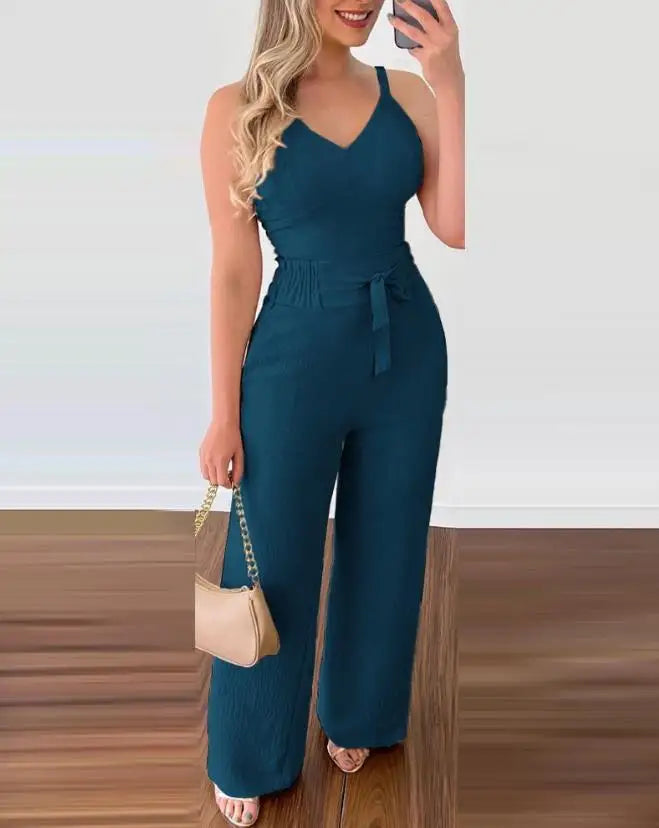 Sadie | Rüschen Zweiteiliger Jumpsuit-Set