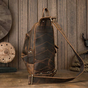 Oscar | Retro Leder Reisekreuzkörper Umhängetasche