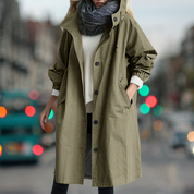 HANNA | Warmer Lässige Übergangsjacke Trenchcoat