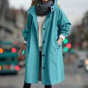 HANNA | Warmer Lässige Übergangsjacke Trenchcoat