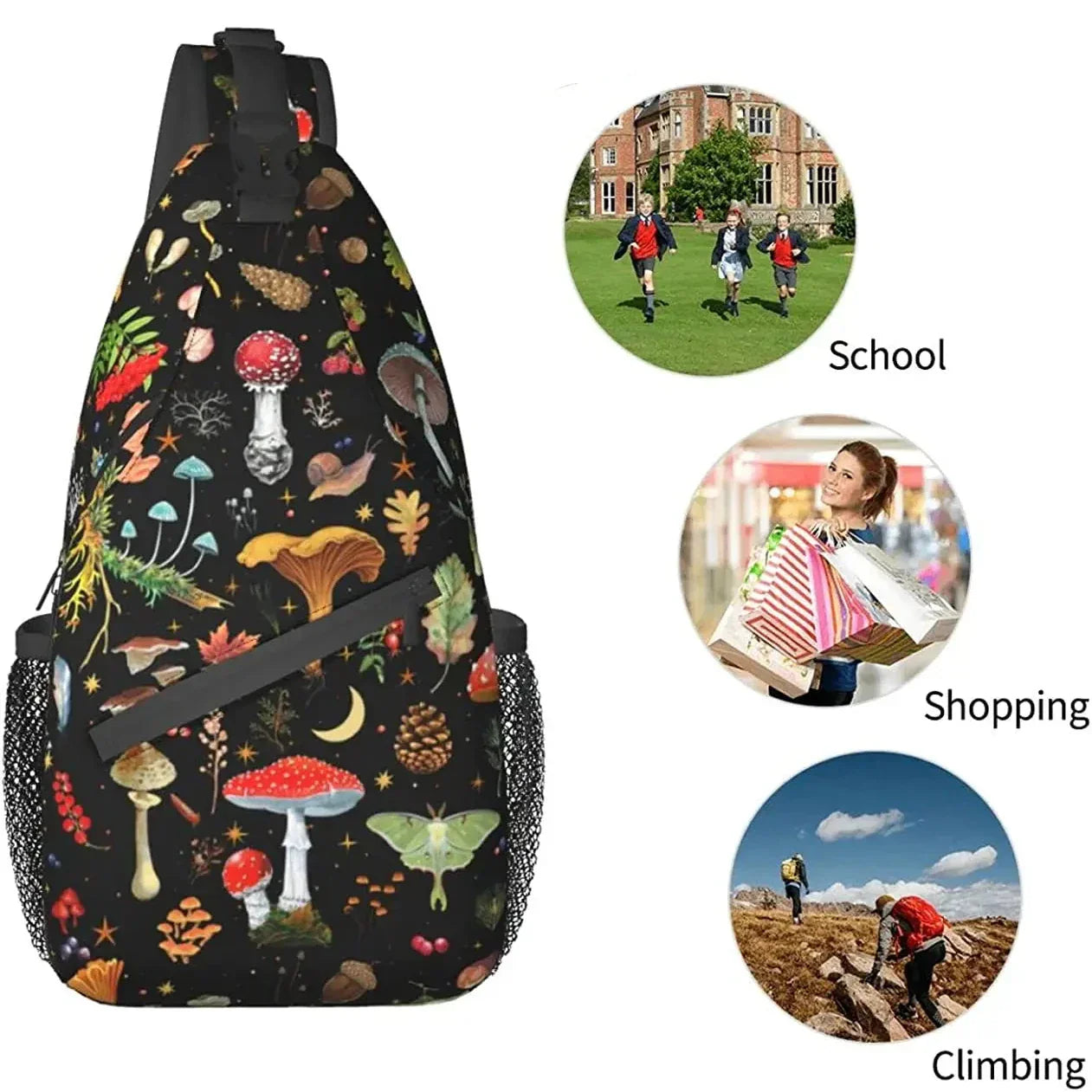 Mila | Pilzprint Umhängetasche