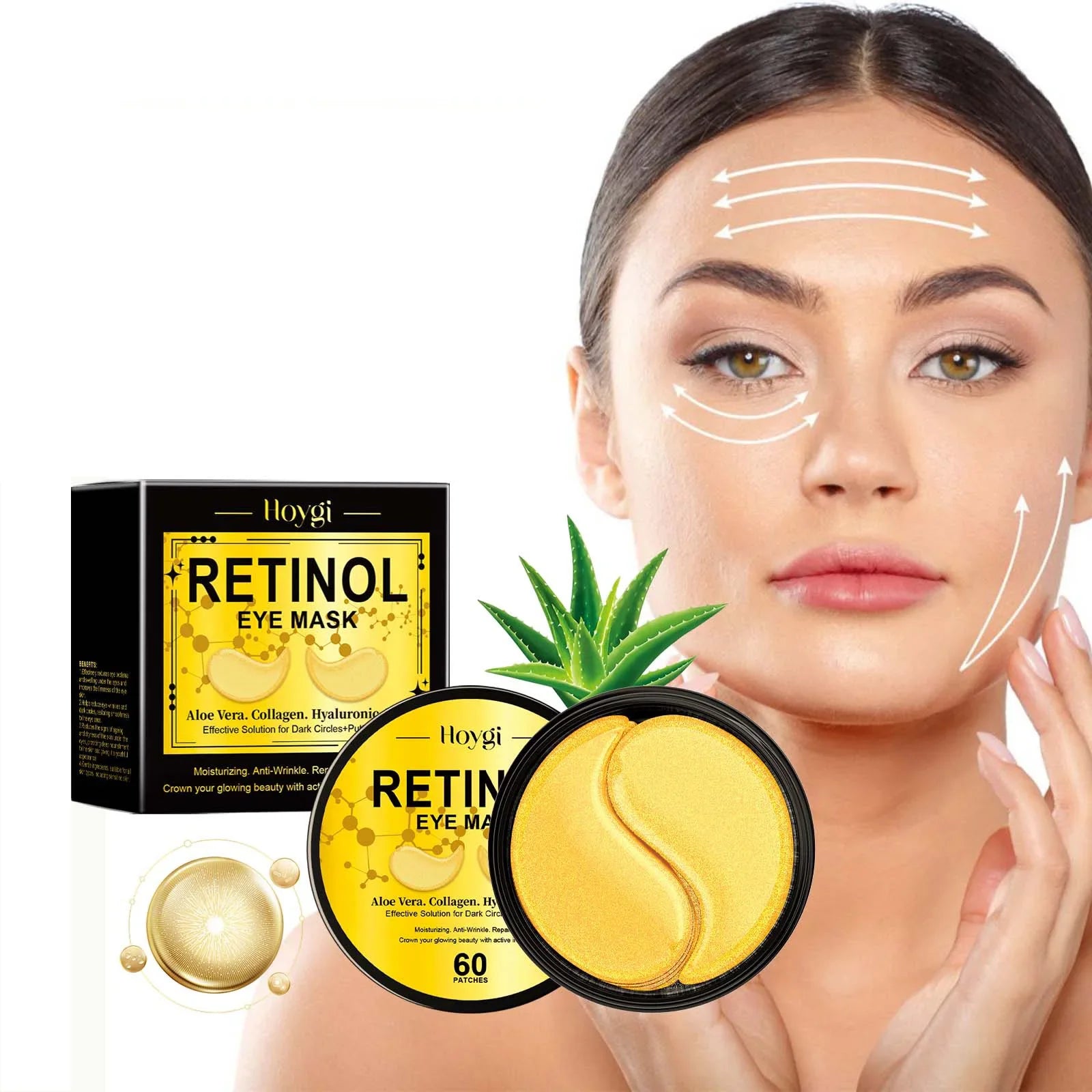 Glowrenew - Collagen & Aloe Vera -Augenmaske zum Ziehen-2