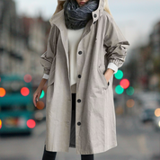 HANNA | Warmer Lässige Übergangsjacke Trenchcoat