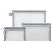 Keily | 3-teiliges Nylon-Mesh Kosmetik- und Toilettenbeutel-Set