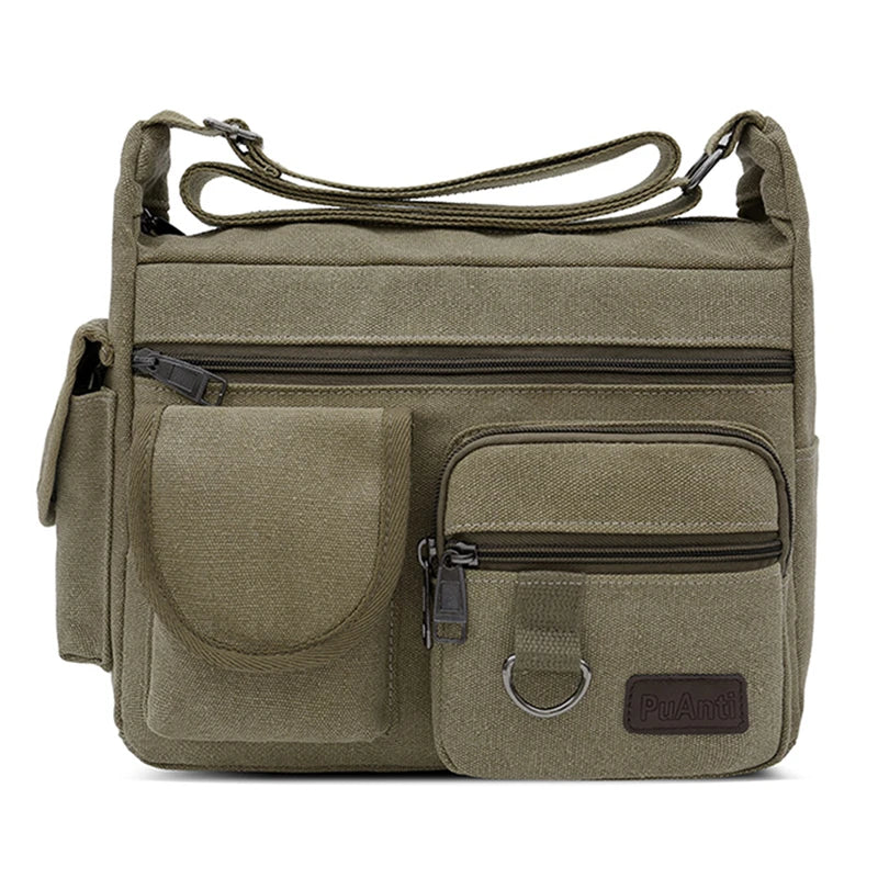 Max | Canvas Messenger Schultertasche