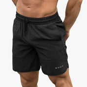  Männer -sportliche Shorts - atmungsaktive leichte Stoff - elastischer Bund mit Kordelkordel - Mitte der Obersten Länge-1