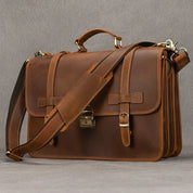 Daniel | Herren Leder Crossbody Messenger Laptoptasche Reisetasche