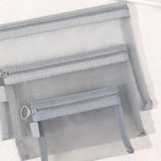 Keily | 3-teiliges Nylon-Mesh Kosmetik- und Toilettenbeutel-Set