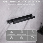  Stickrack - Selbstadhäsive Handtuchregal - Bohrer - frei und kompakt für Badezimmer-3