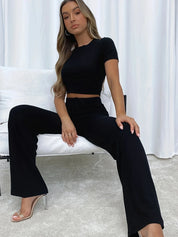 Lynett | Zweiteiliges lässiges Yoga-Gym-Set für Frauen