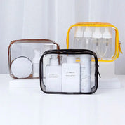 Samantha | Kompakte und tragbare transparente Make-up-Tasche