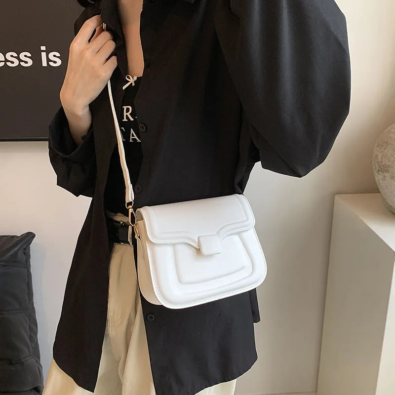 Luna | Damen PU Leder Sattel Crossbody Sling Tasche