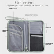 Kya | Reisewallet mit großem Fassungsvermögen und RFID-Schutz für Pässe