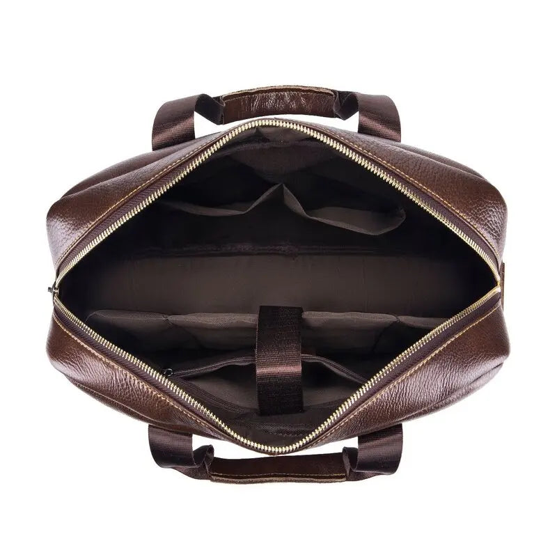 Alexander | Leren Crossbody Messenger Laptoptasche Reisetasche