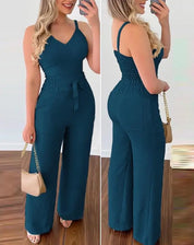 Sadie | Rüschen Zweiteiliger Jumpsuit-Set
