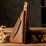 Lars | Echtes Leder Dreieck Schultertasche