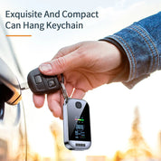 Kompakter Alkohol -Alkohol -Alkoholzauber -Schlüsselring mit LCD -Bildschirm - USB -wiederaufladbarer Alkoholtester für genaue Messungen-2