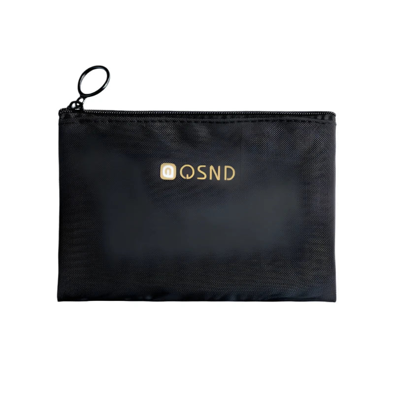 Indy | Schwarze Netz-Reise-Schminktasche mit Reißverschluss