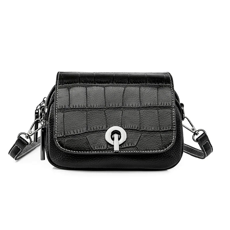 Nova | Croco-Muster Leder Crossbody Mini Sling Tasche