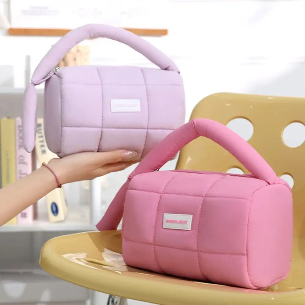 Laylani | Weicher gepolsterter pluster Kosmetik-Make-up Reisebeutel