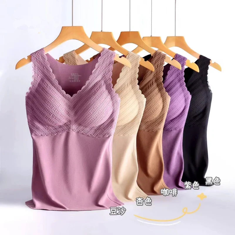 ADA | Nahtlose Thermounterwäsche mit Brustpolstern